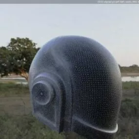 Adult Daft Singer Helmet 3d model