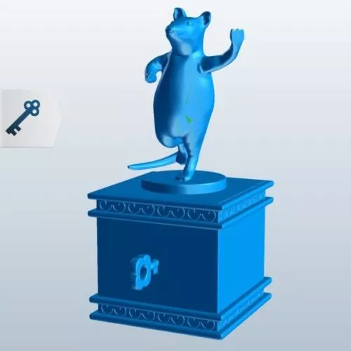 Dancing Mouse Figurine 3d model Dancing Mouse Figurine 3d model