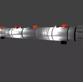 Maul Lightsaber Weapon 3d model