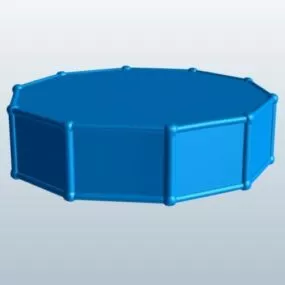 Decagonal Prism Shaped 3d model