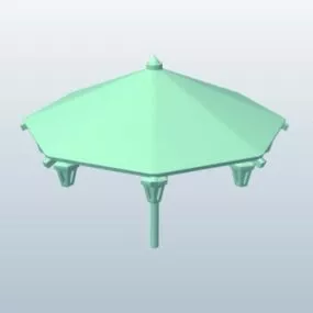 Deck Umbrella Lantern 3d model