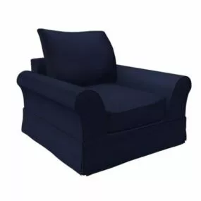 Denim Sectional Armchair 3d model
