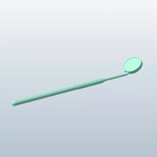 Circle Mirror, Leather Edge 3d model