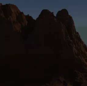Landscape Desert Hill 3d model