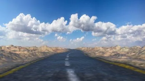 Desert Road Landscape 3d model Desert Road Landscape 3d model