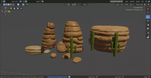 Desert Rock Environment 3d model Desert Rock Environment 3d model