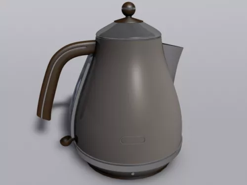 White Porcelain Teapot Set 3d model