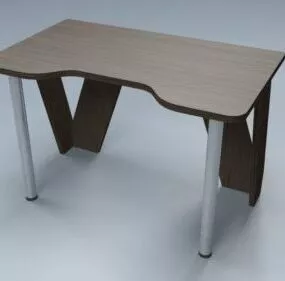 Modern Work Desk 3d model
