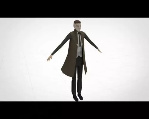 Hitman Game Character 3d model