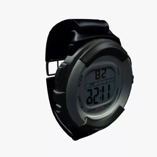 Round Digital Watch 3d model Round Digital Watch 3d model