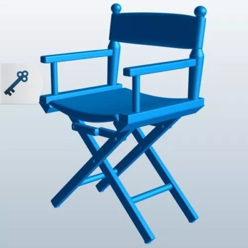 Wood Director Chair 3d model Wood Director Chair 3d model