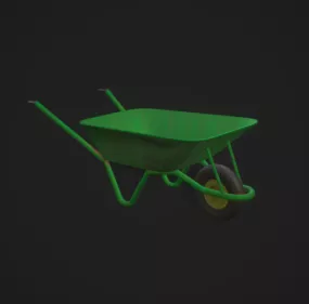 Home Dirty Wheelbarrow 3d model