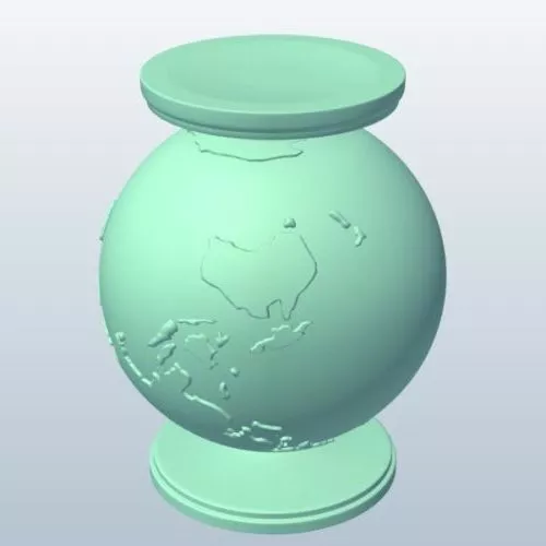 Pedestal World Globe V1 3d model Pedestal World Globe V1 3d model