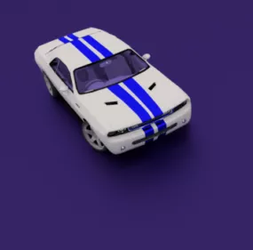 Car Dodge Challenger Srt 3d model