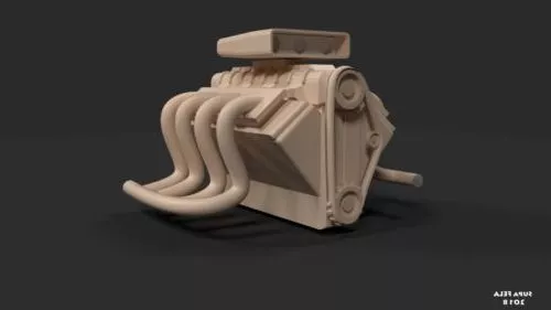 Shell Shaker Engine Part 3d model