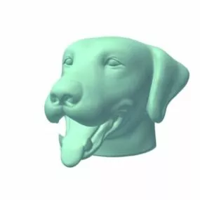 Dog Head Sculpt 3d model