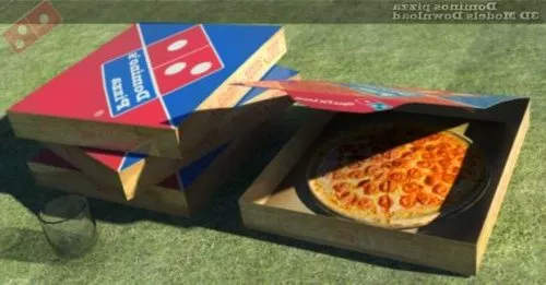 Round Pizza Food 3d model