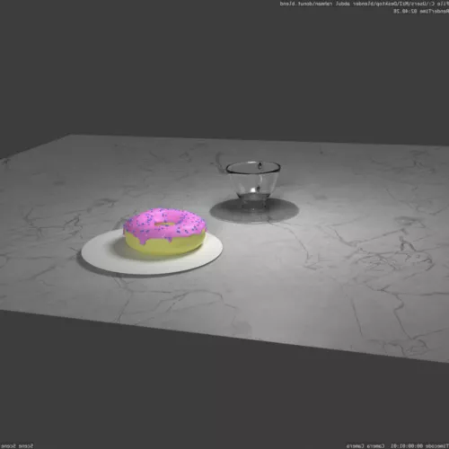 High Cup With Plate 3d model