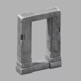 Door Moon Temple 3d model