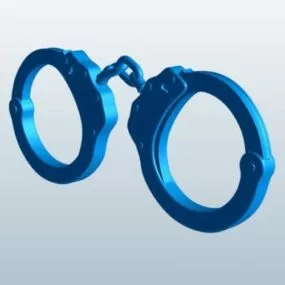 Police Lock Handcuffs 3d model