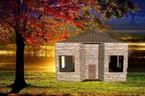 Modern House With Pool 3d model