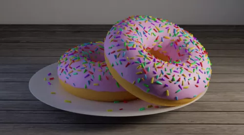 Doughnut Kid Food 3d model Doughnut Kid Food 3d model
