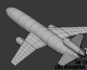 Douglas Dc-10 Aircraft 3d model