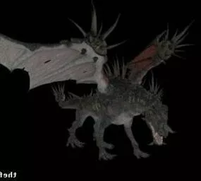 Dragon Western Design 3d model
