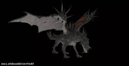 Dark Dragon Fighting 3d model