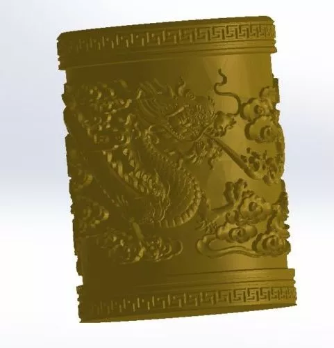 Tableware Vase Wire Frame 3d model