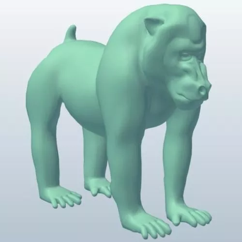 Baby Monkey Cartoon 3d model