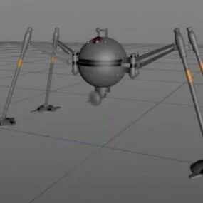 Futuristic Droid Spider 3d model