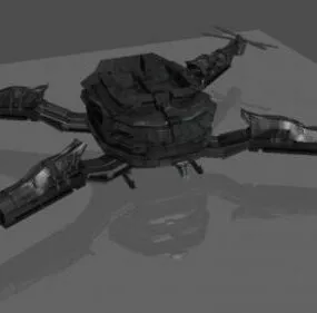 Military Drone V1 3d model