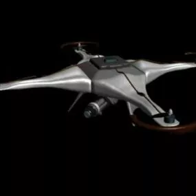 Military Drone V2 3d model