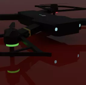 Drone With Led 3d model