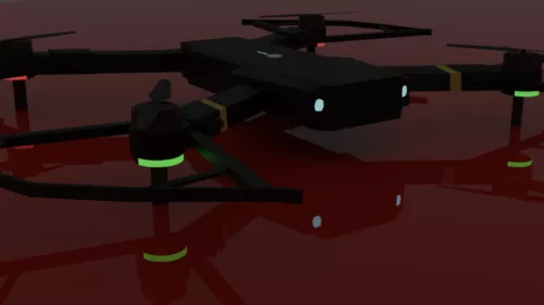 Futuristic Drone, Dragonfly Bot 3d model