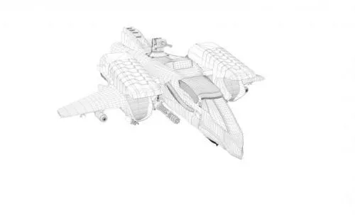 Cartoon Fighter Airplane 3d model