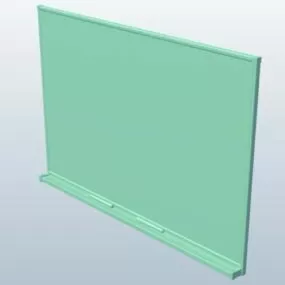 School Erase Board 3d model