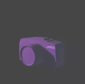 Dslr Camera Lowpoly 3d model