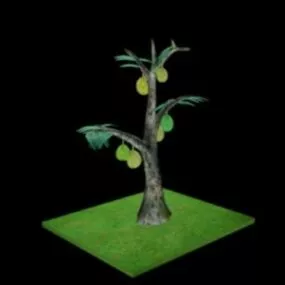 Lowpoly Durian Tree 3d model