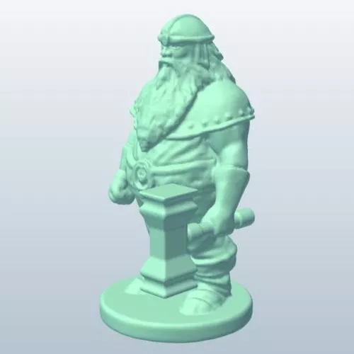 Knight Warrior In Steel Armor 3d model