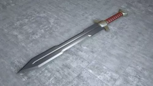 Combat Knife For Army 3d model