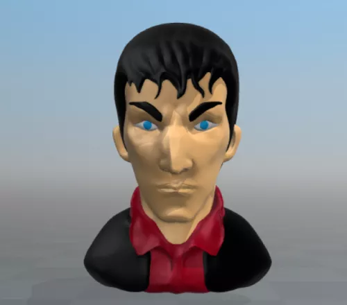Character Dylan Bust 3d model Character Dylan Bust 3d model