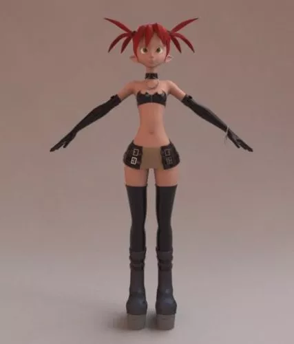 Edna Cartoon Character 3d model Edna Cartoon Character 3d model