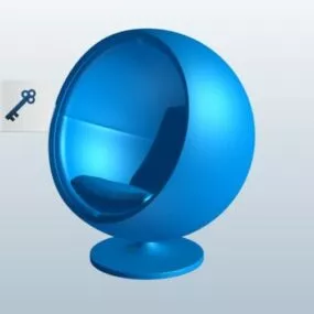 Egg Chair Lowpoly 3d model