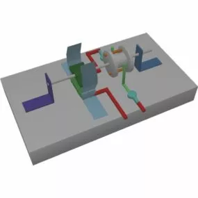 Electric Engine Pipe 3d model