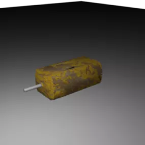 Rustic Small Electric Motor 3d model