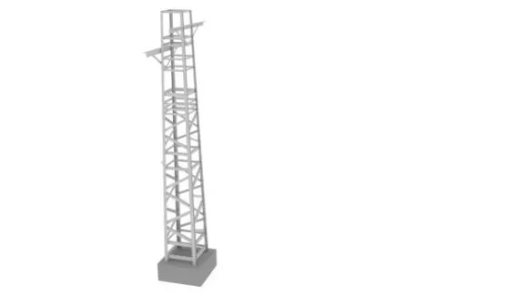 Medieval Stone Watch Tower 3d model