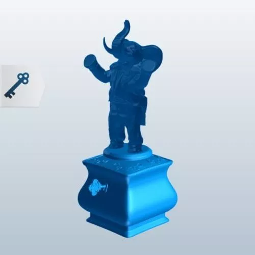 Brass Elephant Statue 3d model