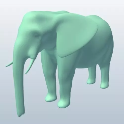 Elephant In Jungle 3d model